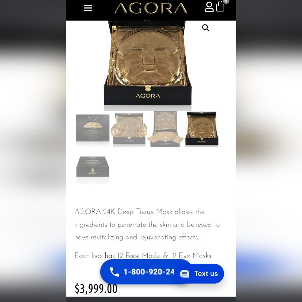 Agora 24k Deep Tissue Mask